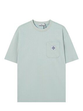 Stone Island Light Gray Short Sleeve Tee